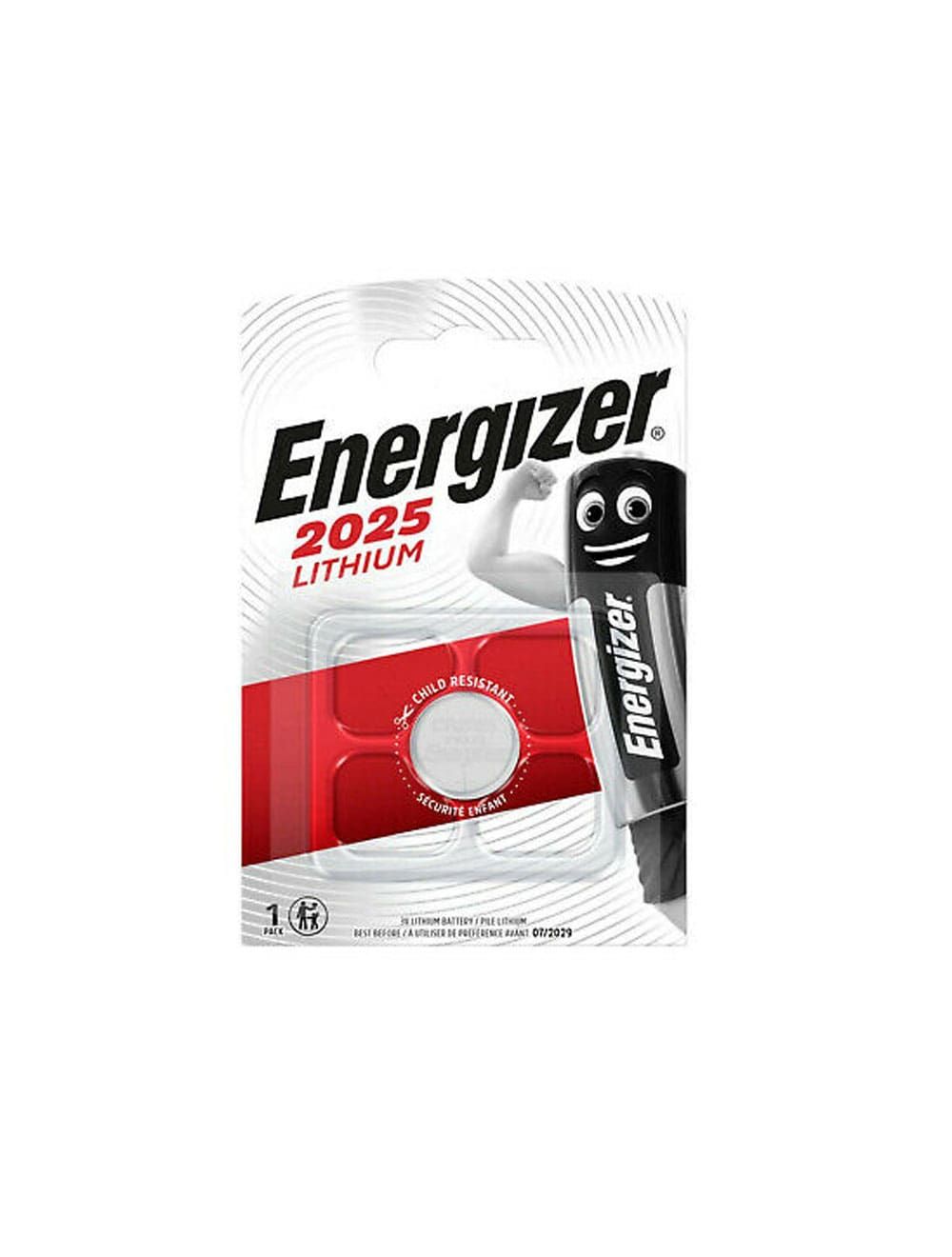 Energizer one 2025 Coin Battery 3 Volts 2025-BP1 BT108