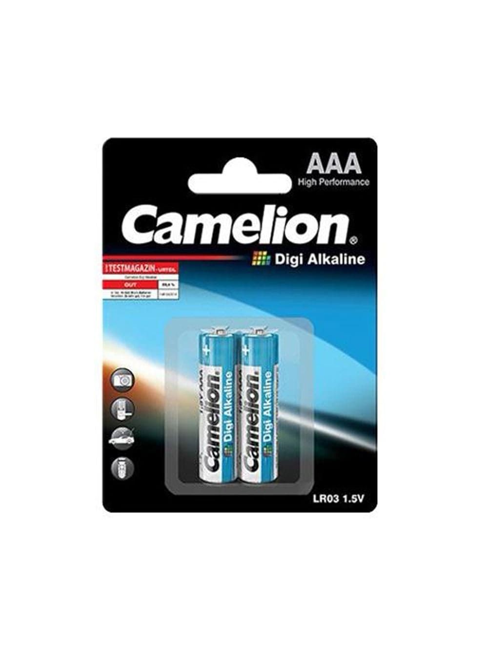 Camelion Battery 1250mAh AAA LR03 size LR03-BP2 DG