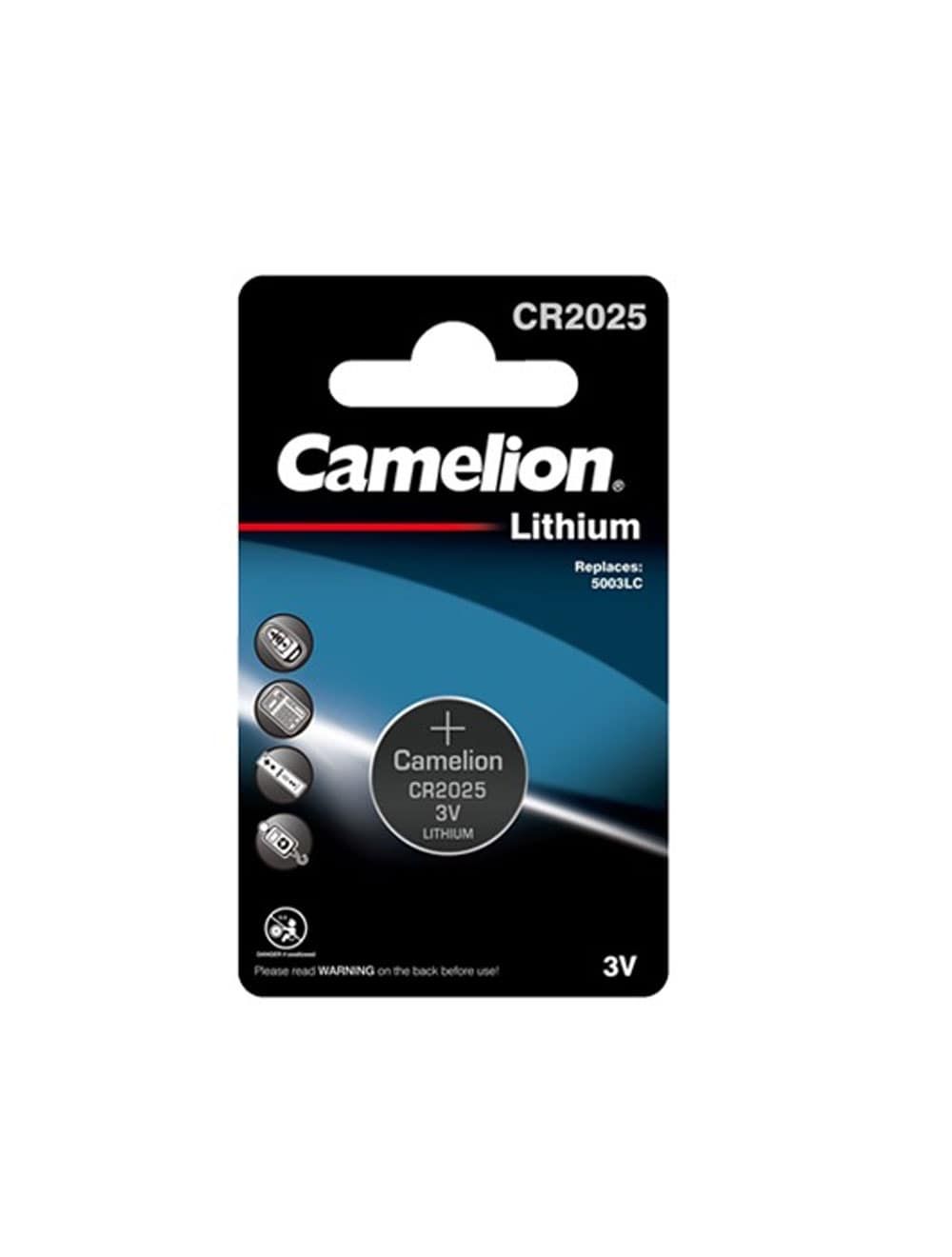 Camelion Battery Lithium - Manganese Dioxide- CR2025-BP1CR2025