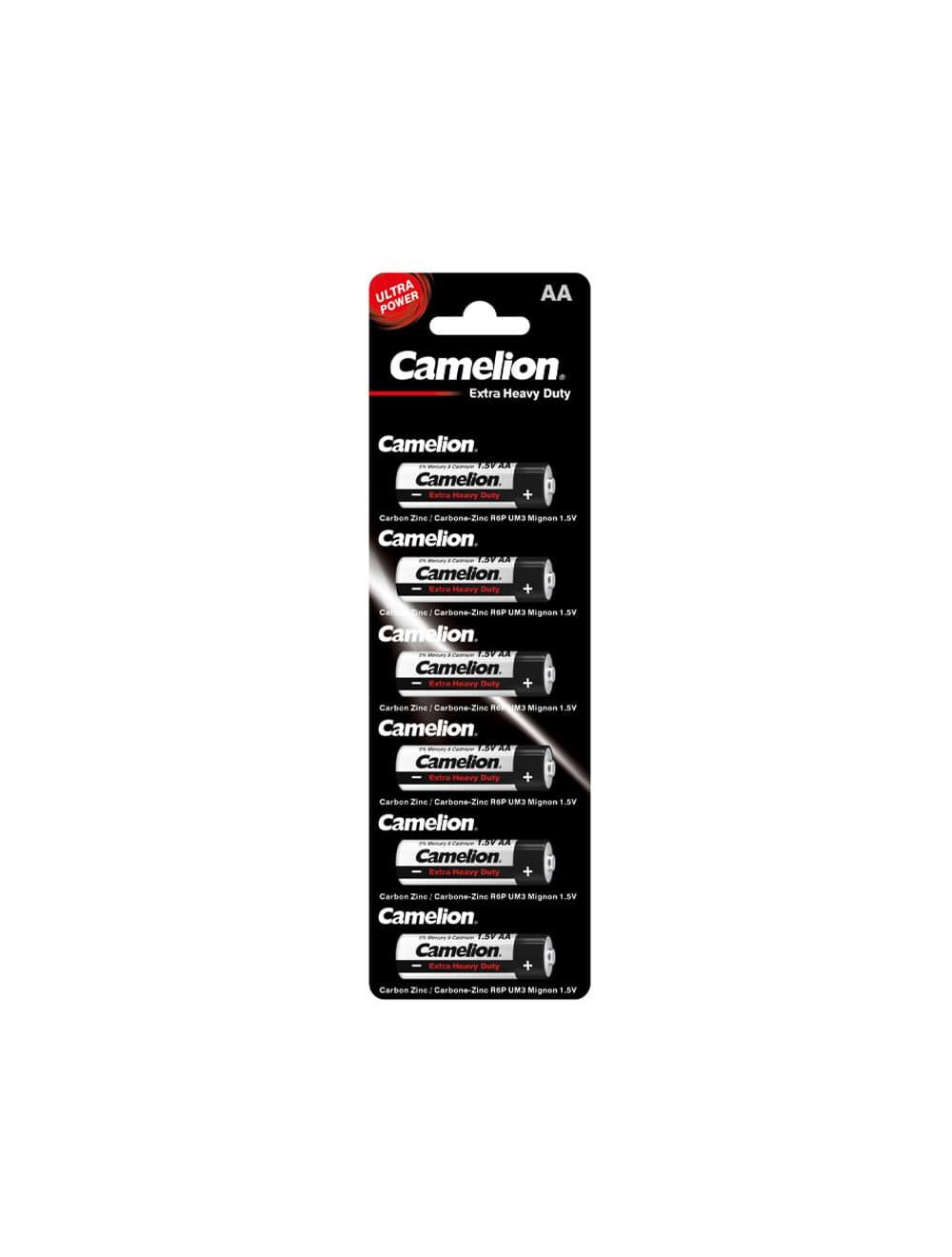 Camelion Battery AA R6P-BP1*6KP Card 6