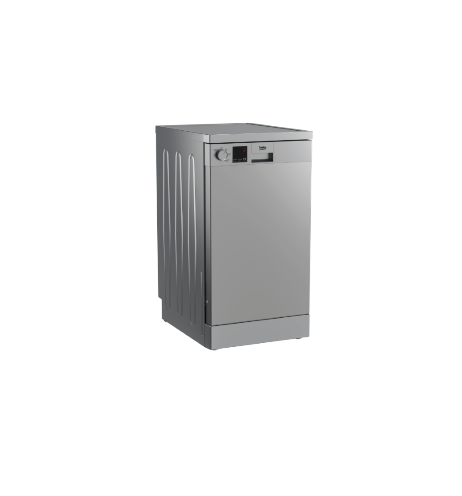 غسالة أطباق بيكو dishwasher بسعة 10 أفراد و5 برامج بتصميم فضي أنيق أداء موثوق وكفاءة عالية لغسيل delivering reliable performance and effortless cleaning every 