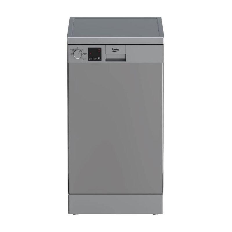 غسالة أطباق بيكو dishwasher بسعة 10 أفراد و5 برامج بتصميم فضي أنيق أداء موثوق وكفاءة عالية لغسيل delivering reliable performance and effortless cleaning every 