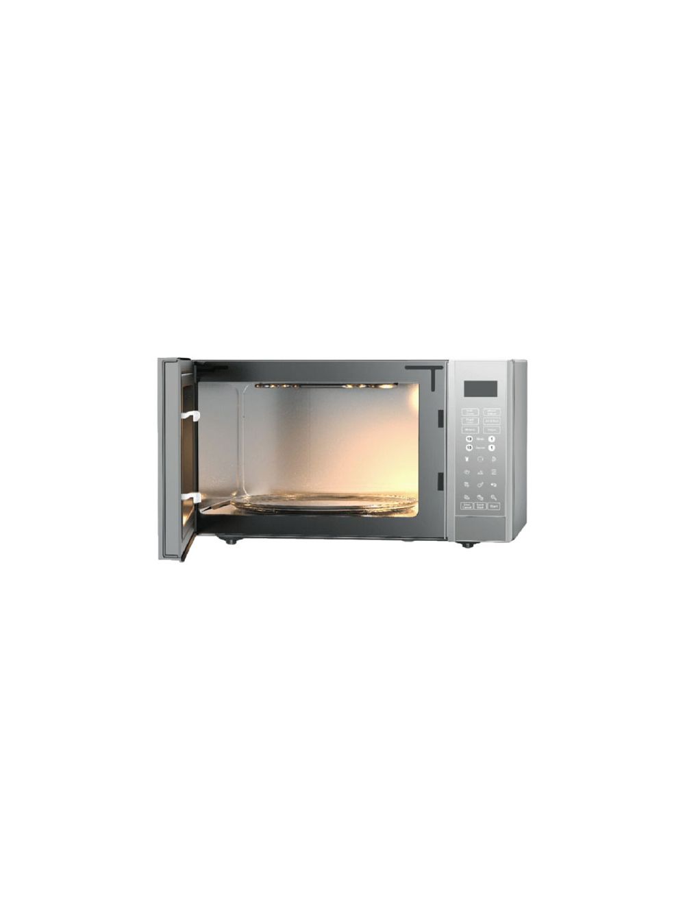 ميكروويف بيكو 30 لتر مع شواية 900 وات تصميم أنيق وضمان سنة | Beko Microwave 30L with Grill, stylish silver finish & 1-year warranty.