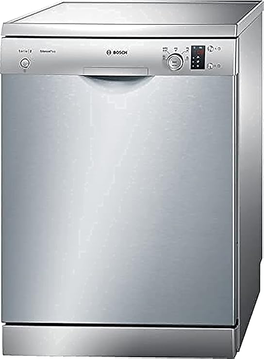 غسالة أطباق بوش ديجيتال 12 فرد فضي 60 سم، أداء موثوق وخاصية التعقيم – Bosch 12 Place Digital Dishwashers Silver for spotless, hygienic cleaning.
