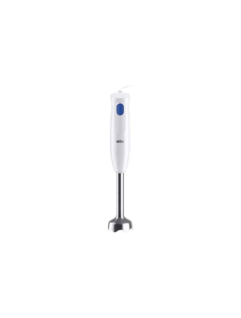 هاند بلندر براون 450 وات أبيض سعة أقل من 1 لتر – Braun Hand Blender 450W White, compact, easy to clean, dishwasher safe with 1-year warranty.