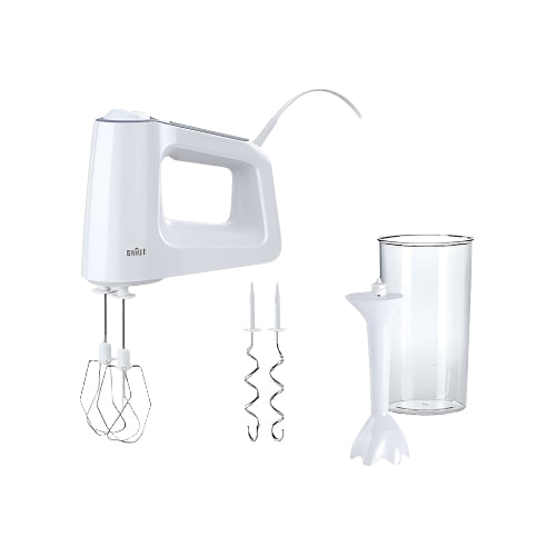 مضرب يدوي براون مالتي ميكس 3 بقوة 500 وات يوفر أداءً قويًا وخلطًا متقنًا وسرعات متعددة لتحضير الطعام بسهولة | Braun MultiMix 3 Hand Blender 500W powerful and versatile.