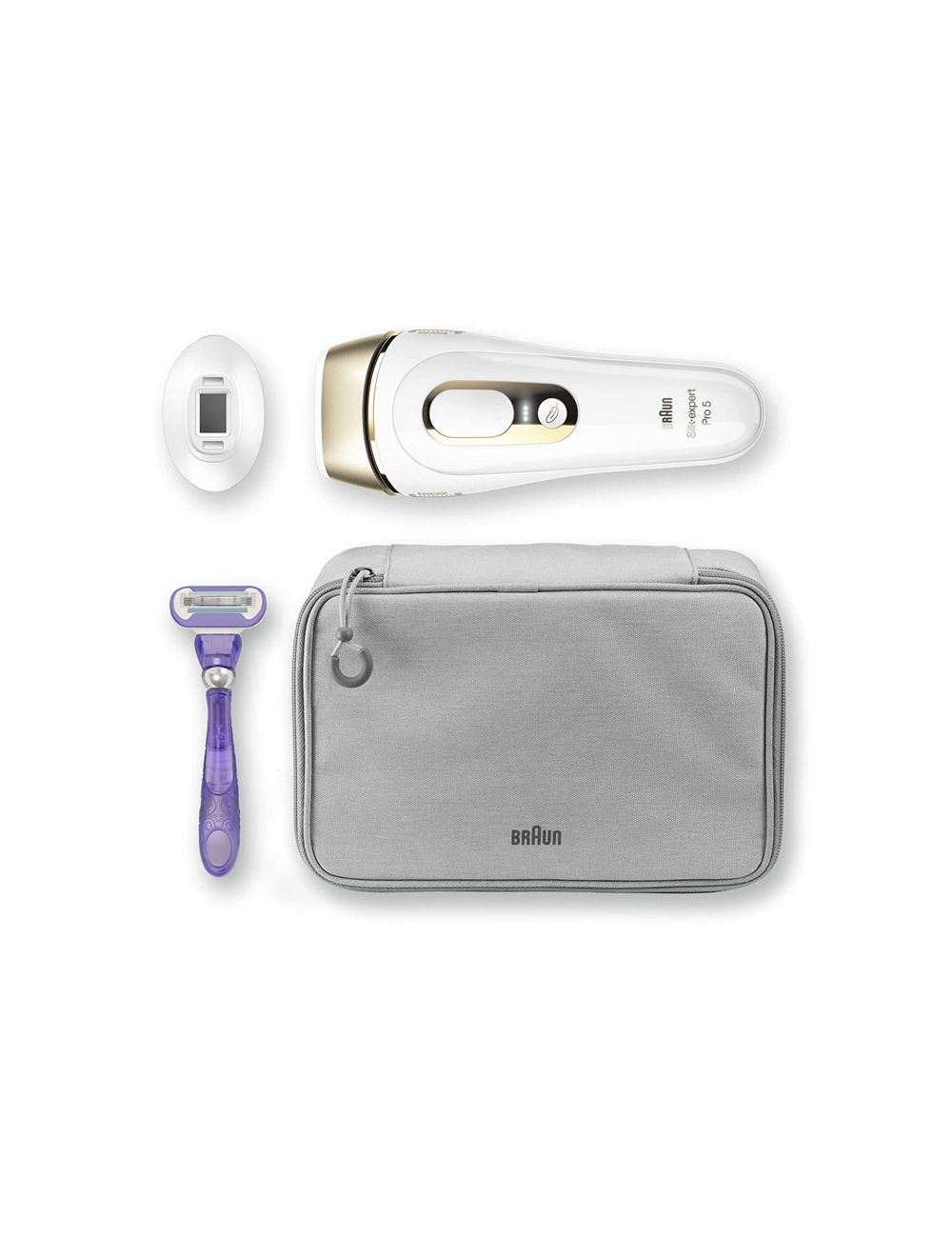 براون IPL برو 5 مع فيس سبا 3 في 1 لإزالة الشعر والعناية بالبشرة، نتائج طويلة الأمد.
Braun IPL Pro 5 with FaceSpa 3-in-1 for smooth skin & care.