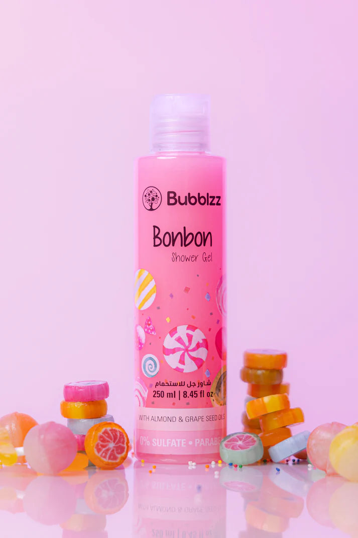 مل 250-شاور جل - بابلز يمنحك تنظيفًا لطيفًا وترطيبًا عميقًا، بتركيبة مغذية لجميع أنواع البشرة - 250ml Bubbles Shower Gel for gentle cleansing and deep hydration.
