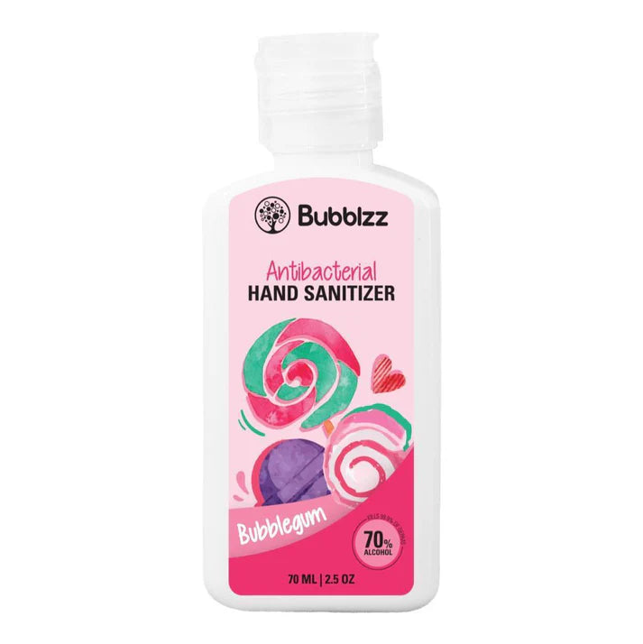 معقم اليد Bubblzz يقضي على الجراثيم بفعالية ويمنح ترطيبًا يدوم، Hand Sanitizer that kills 99% of germs with lasting freshness.