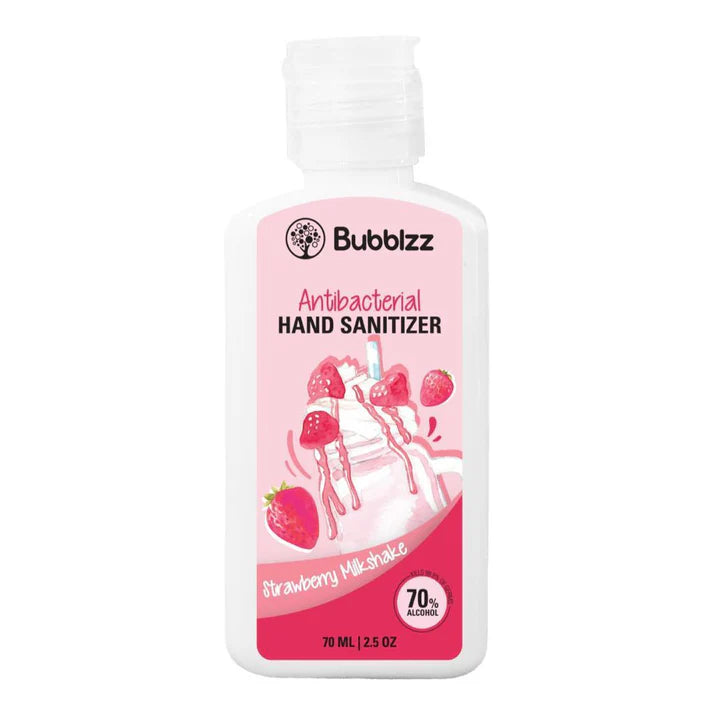 معقم اليد Bubblzz يقضي على الجراثيم بفعالية ويمنح ترطيبًا يدوم، Hand Sanitizer that kills 99% of germs with lasting freshness.