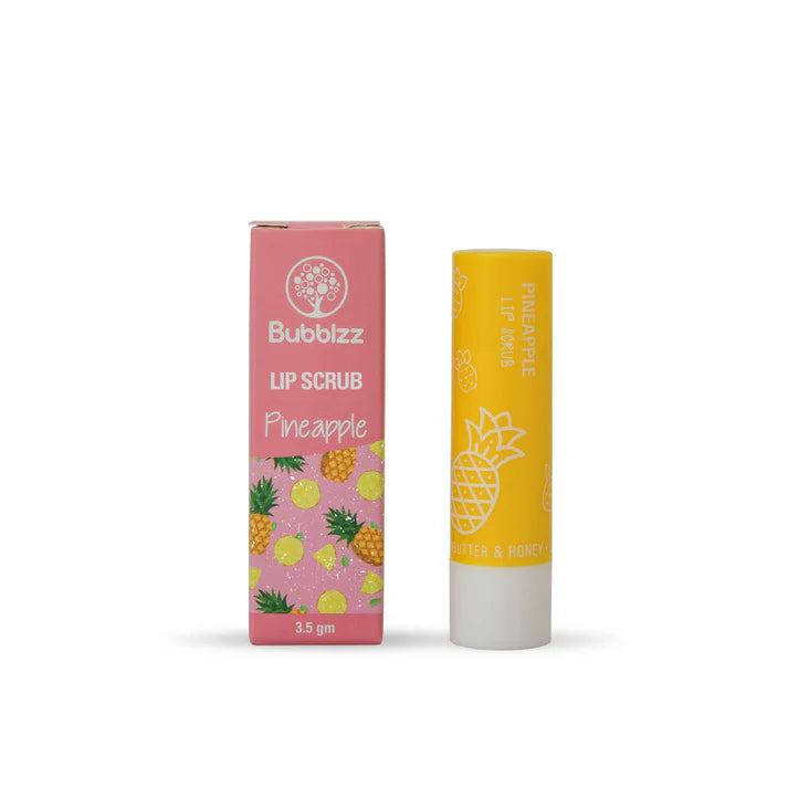  مقشر الشفاه 3.5 جرام بنكهات متعددة وتركيبة طبيعية بزبدة الشيا والعسل لشفاه  Pamper your lips with Bubblzz scrub lips 3.5g, enriched with natural shea butter