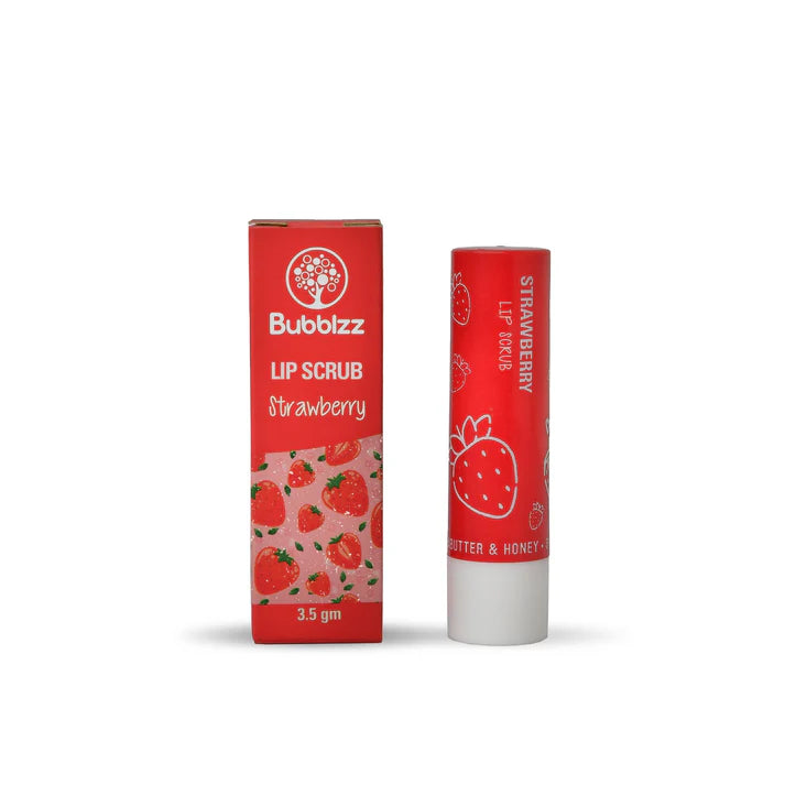  مقشر الشفاه 3.5 جرام بنكهات متعددة وتركيبة طبيعية بزبدة الشيا والعسل لشفاه  Pamper your lips with Bubblzz scrub lips 3.5g, enriched with natural shea butter