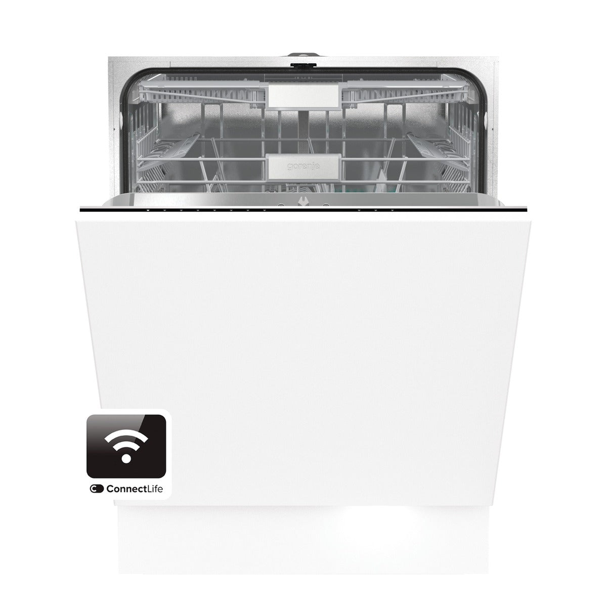 غسالة أطباق بلت-إن dishwasher بسعة 16 فرد و3 سلال، ماتور إنفرتر، أمان ضد التسريب وفتح باب تلقائي للتجفيف الكامل. Built-in dishwasher with inverter motor and auto door.