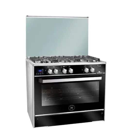 Smart Unionaire Gas Cooker, 5 Burners, Stainless Steel – C69SSGC511ITFS2WAL