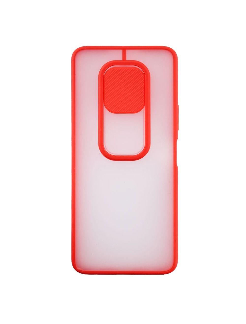 Back Cover With Camera Protector Silicone Frame For Xiaomi Poco X3 / Poco X3 Pro - Red