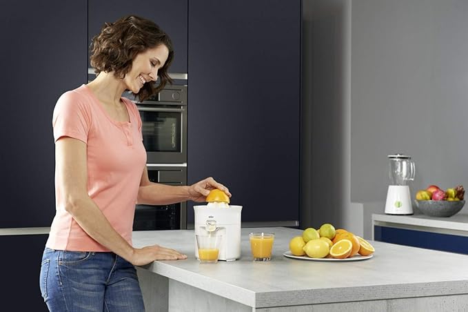 Braun Cj3050 Tributecollection Citrus Juicer براون خلاطة سطح الطاولة , 60 واط , 1.8 كجم - CJ3050