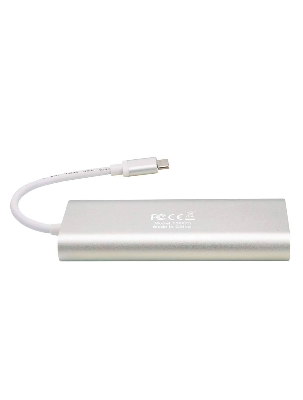 Manhattan CV276 SuperSpeed USB-C Multiport Adapter - 152075 - Gray