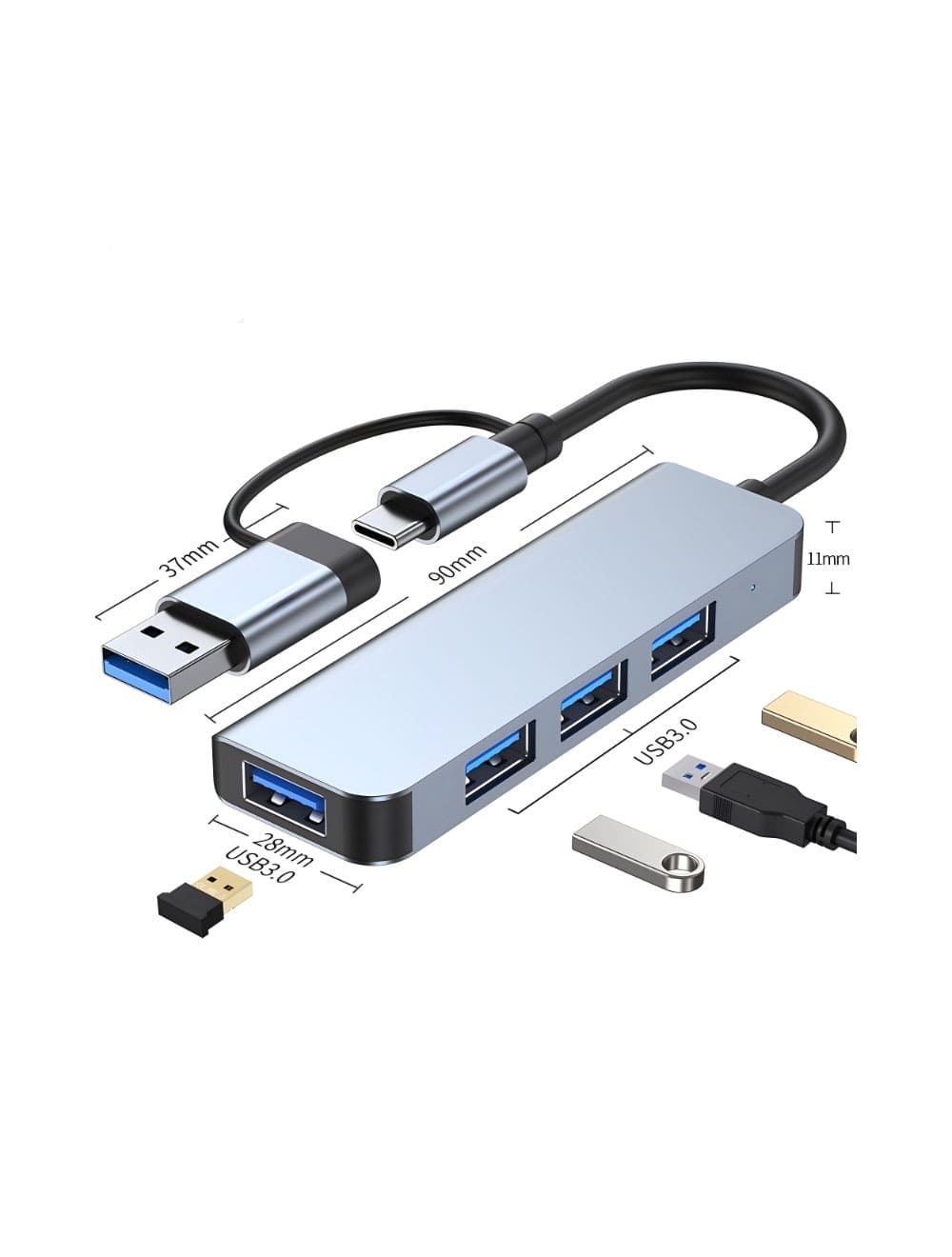 L'avvento CV567 5 in 1 Hub from USB/Type-C to 1* USB 3.0 2* USB 2.0, SD Card Reader Micro SD Card Reader