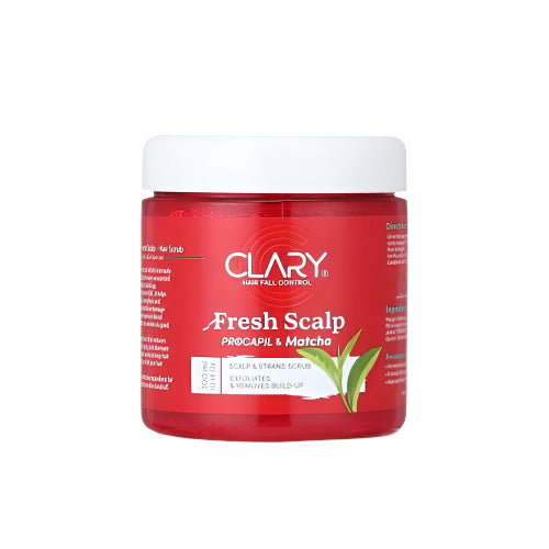 مقشر فروة الرأس كلارى لتنقية عميقة وإزالة التراكمات، بخلاصة الماتشا والبروكابيل لعناية فروة قوية وصحة شعرAvailable with warranty and delivery from Cairo Drop