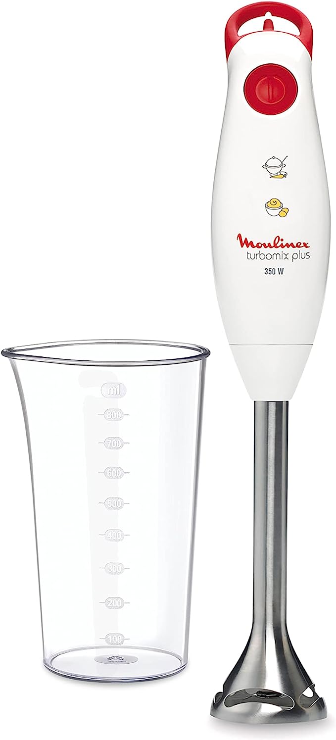 Moulinex Hand Blender 350 Watt, White/Red - DD1011EG