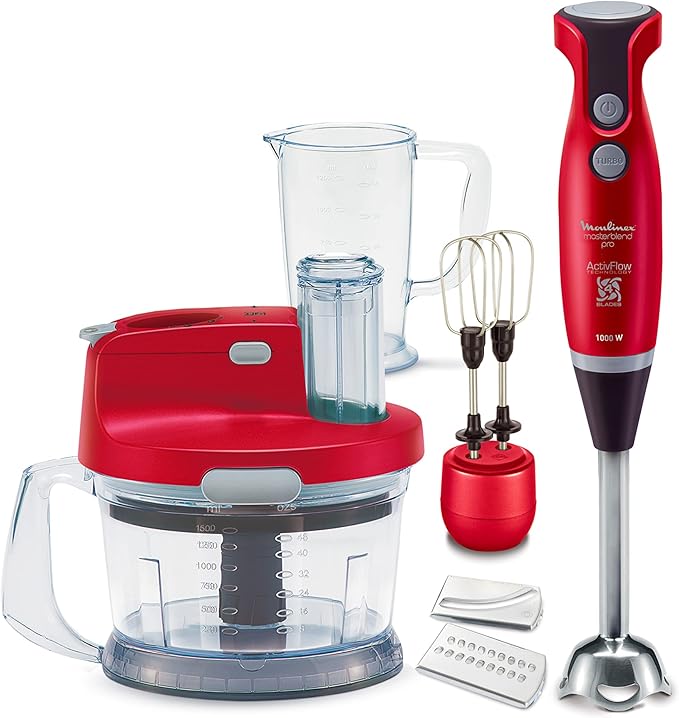 Moulinex DD2035EG Hand Blender Red خلاط يدوي 1000 واط من مولينكس احمر