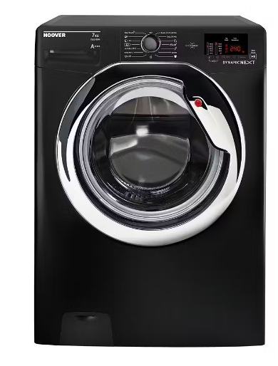 HOOVER Washing Machine Fully Automatic 7 Kg, Black DXOC17C3B-ELA