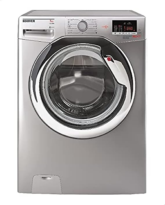 HOOVER Washing Machine Fully Automatic 7 Kg, Silver, DXOC17C3R-ELA