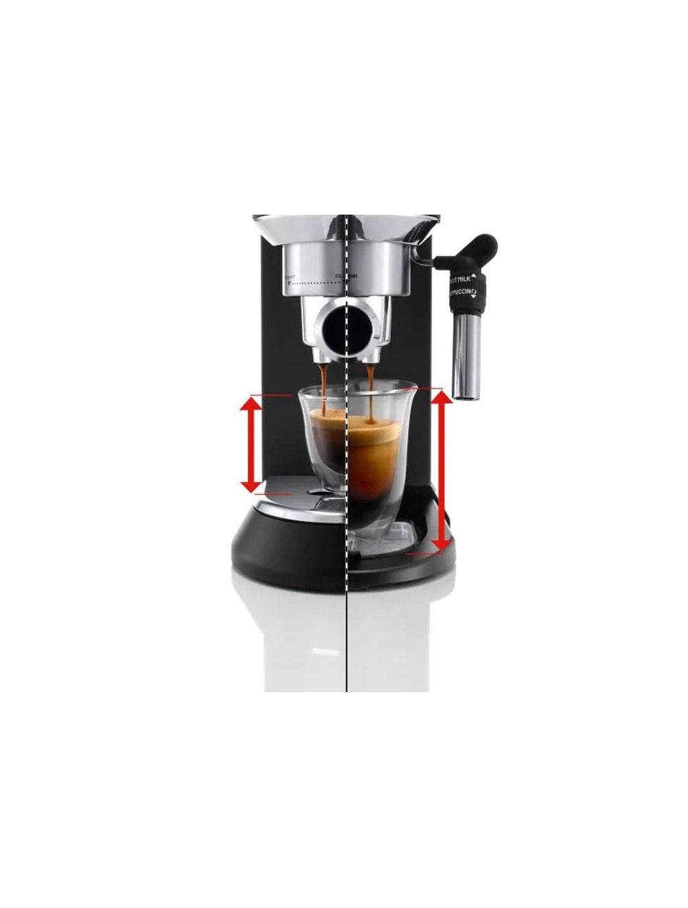 اشتري ماكينة اسبريسو ديلونجي ديديكا 15 بار موديل EC685 بسعة 1.1 لتر وألوان متنوعة. ضمان سنة وتوصيل سريع من Cairo Drop لأفضل تجربة قهوة.