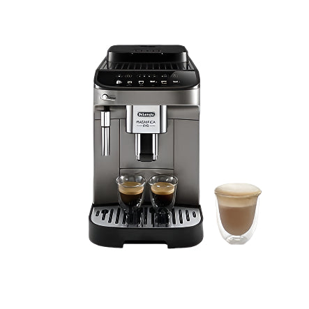 اكتشف delonghi magnifica evo لتحضير الاسبريسو والكابتشينو، 1450 وات، 15 بار، مطحنة مدمجة، تصميم أنيق أسود، ضمان دولي وخدمة توصيل حتى المنزل.