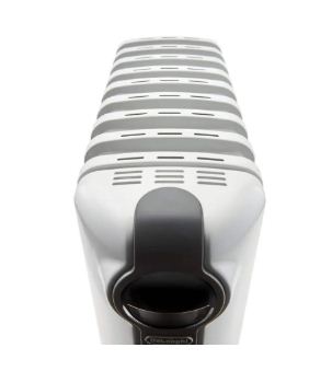 دفاية زيت ديلونجي TRRS0715 بقدرة 1500 وات لتدفئة فعالة، تصميم أبيض أنيق مع 3 مستويات تسخين – Delonghi Radia S Oil Heater TRRS0715, 1500W White.