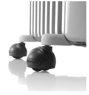 دفاية زيت ديلونجي TRRS0715 بقدرة 1500 وات لتدفئة فعالة، تصميم أبيض أنيق مع 3 مستويات تسخين – Delonghi Radia S Oil Heater TRRS0715, 1500W White.