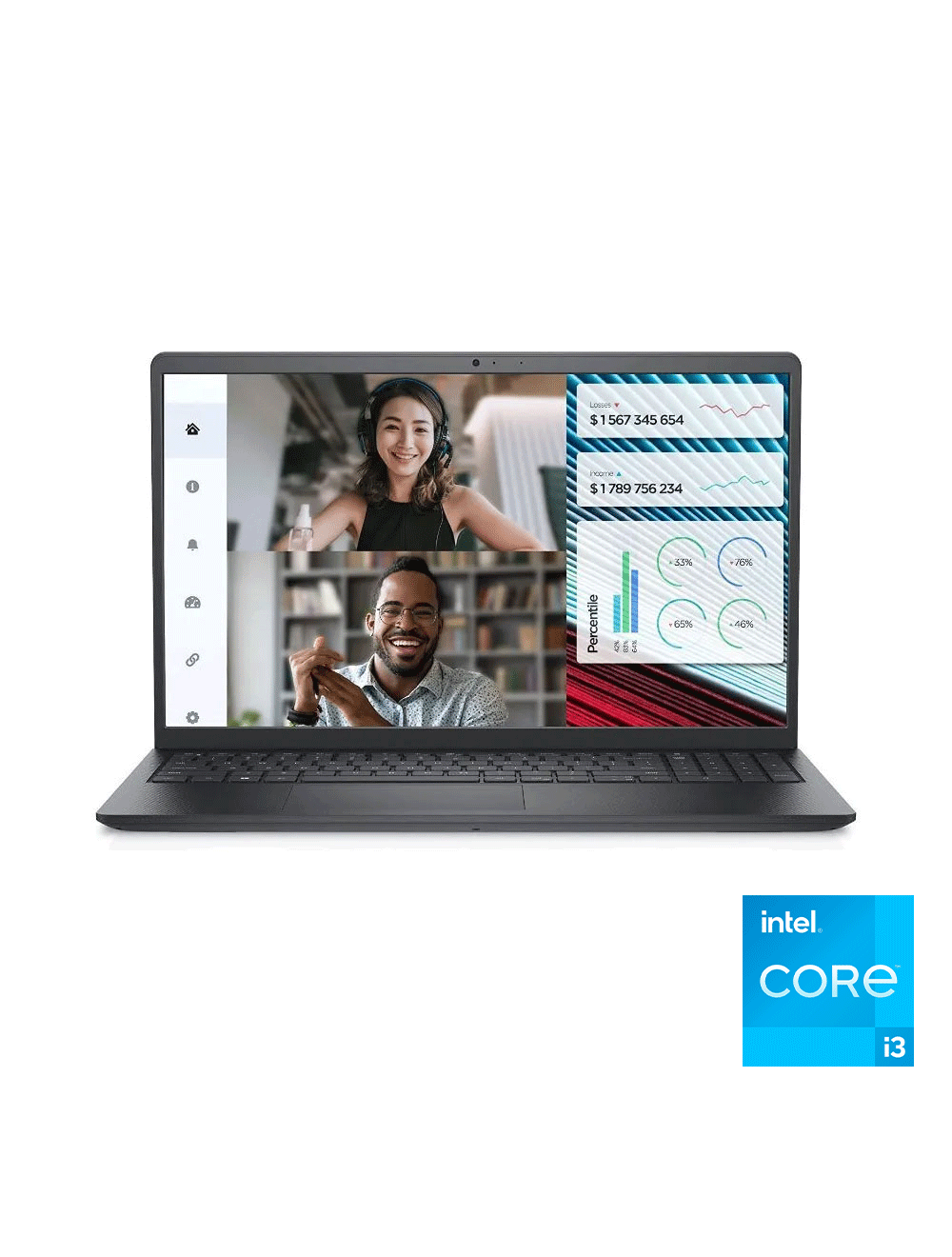 dell vostro 3520 بمعالج i3-1215U، رامات 8GB، تخزين SSD 512GB، شاشة 15.6" FHD – Dell Vostro 3520 i3, 8GB, 512GB SSD, Intel UHD Graphics.