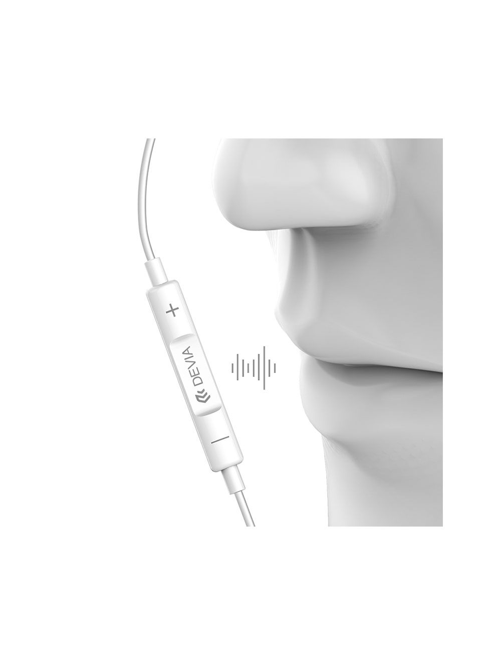 ديفيا سماعة أذن ستريو EM029 لايتنينج من Cairo Drop – جودة عالية وضمان. Devia EM029 Lightning earphone – clear stereo sound & warranty.