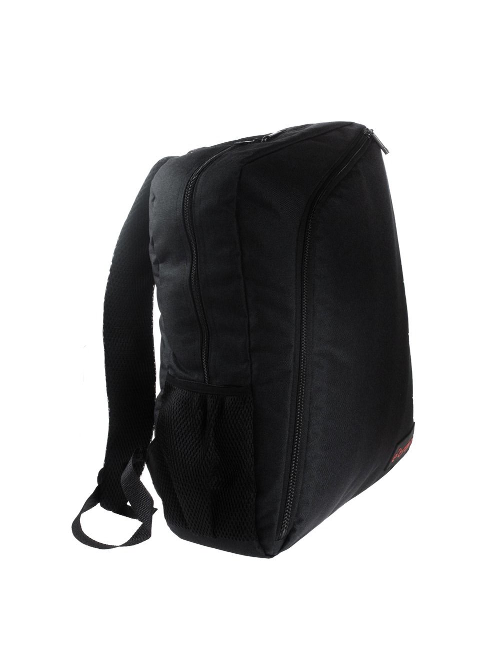 شنطة اي ترين BG02B سوداء 15.6 بوصة مقاومة للماء مع جيب رئيسي مبطن وحزام أمان. Etrain BG02B black backpack 15.6” water-resistant padded laptop pocket.
