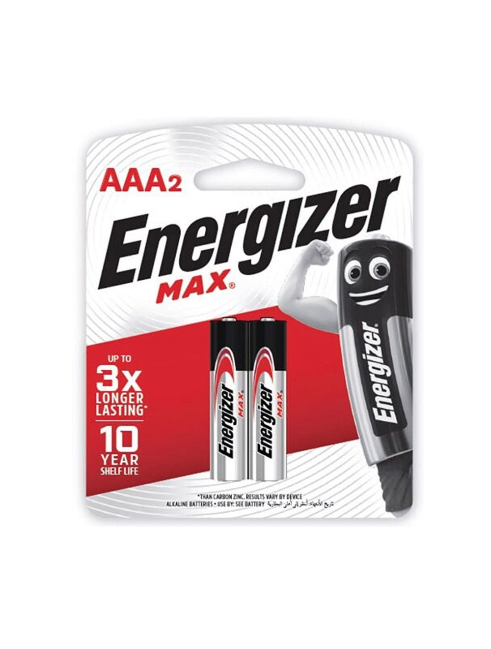 Energizer 2 AAA Max Batteries 1.5 Volts E92-BP2 BT104