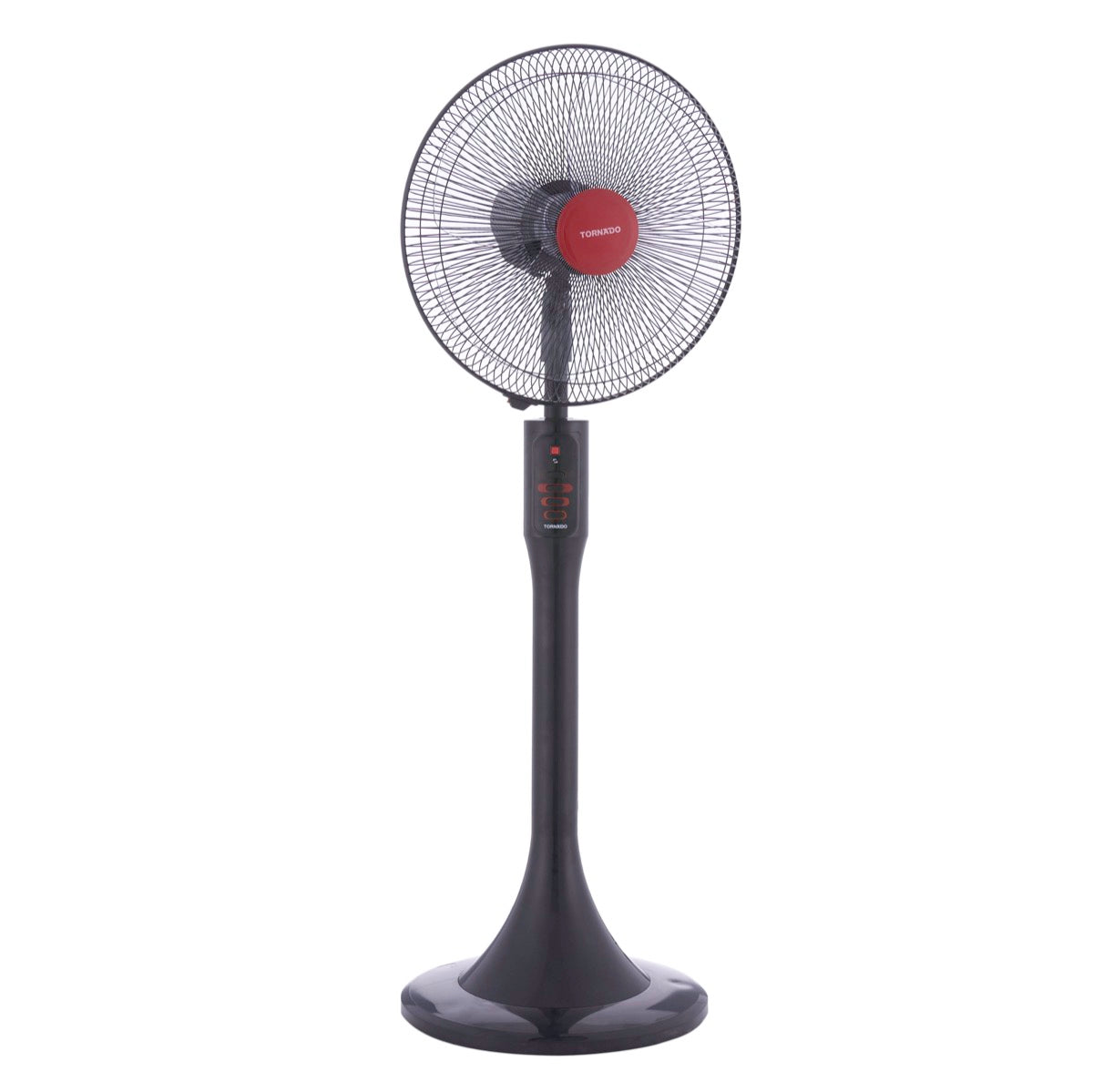 Tornado Stand Fan 16 Inch Without Remote Control With 4 Plastic Blades and 3 Speeds - Black - EFS-111M