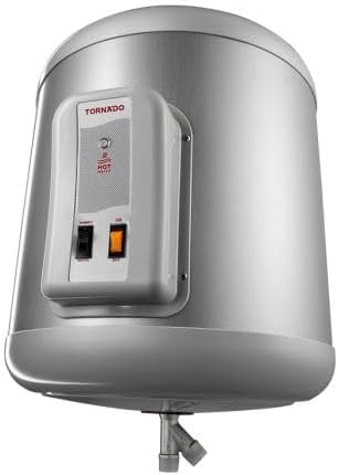 Tornado electric water heater 55 liters, LED bulb, silver EHA-55TSM-S