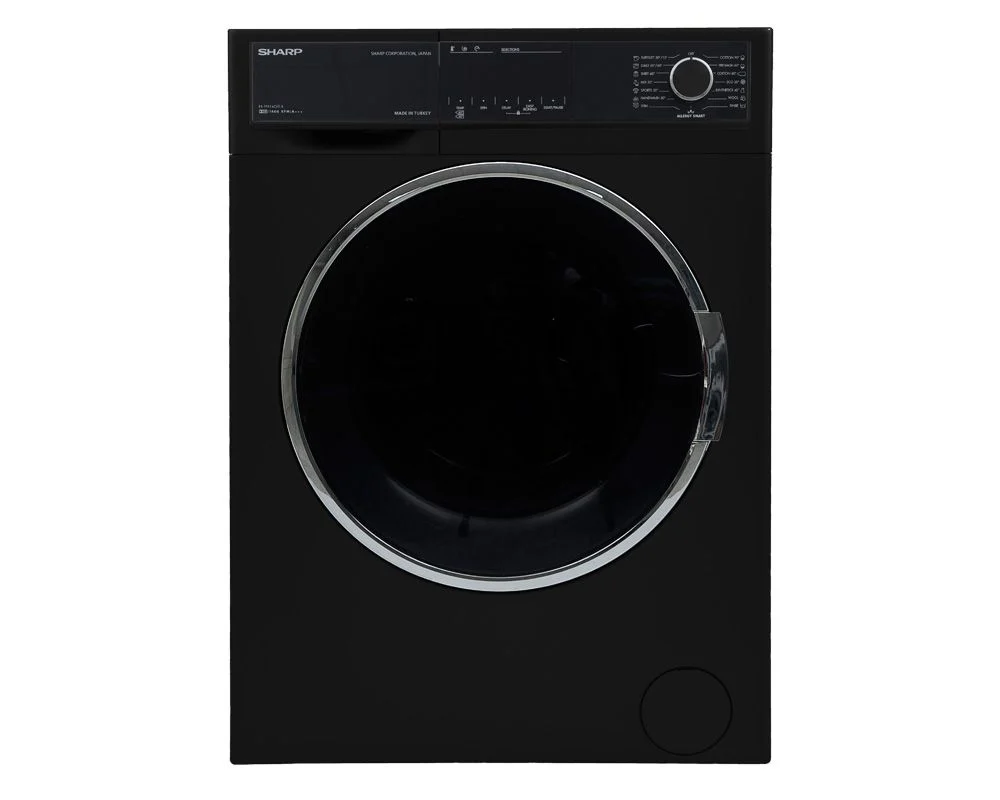 SHARP Washing Machine Fully Automatic 8 Kg, Black ES-FP814CXE-B