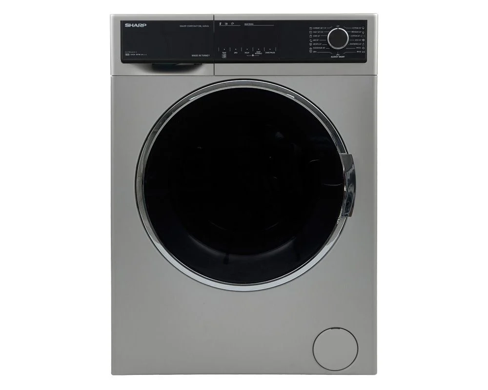 SHARP Washing Machine Fully Automatic 8 Kg, Silver ES-FP814CXE-S