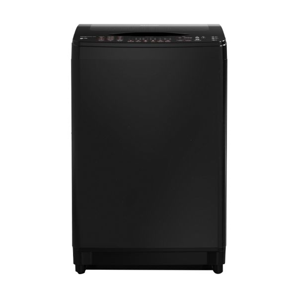 غسالة شارب 15 كجم انفرتر موفرة للطاقة مع طلمبة وتصميم أسود أنيق – Sharp 15kg inverter washing machine black with pump and smart features.