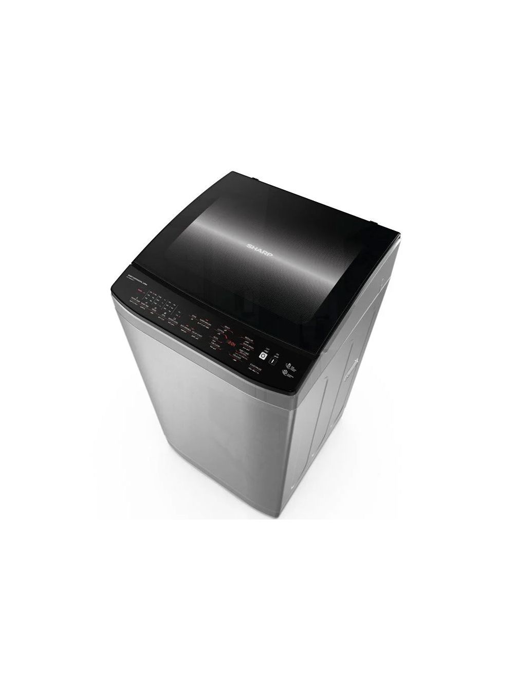 SHARP Washing Machine Top Automatic 9 Kg, Pump, Silver ES-TN09GSLP