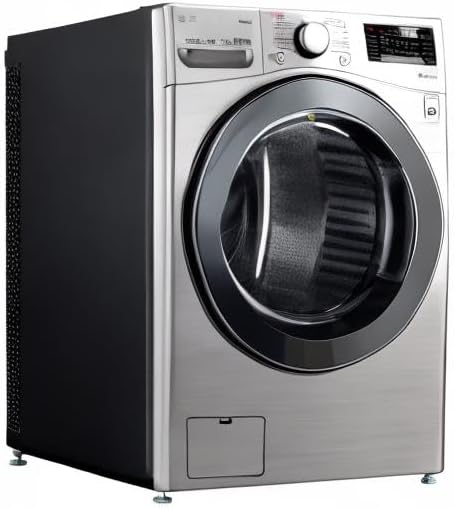غسالة LG washing machine 20 كجم مع مجفف 11 كجم، موتور انفرتر وبخار TurboWash، أداء قوي وتصميم فضي أنيق يوفر وقت وطاقة.