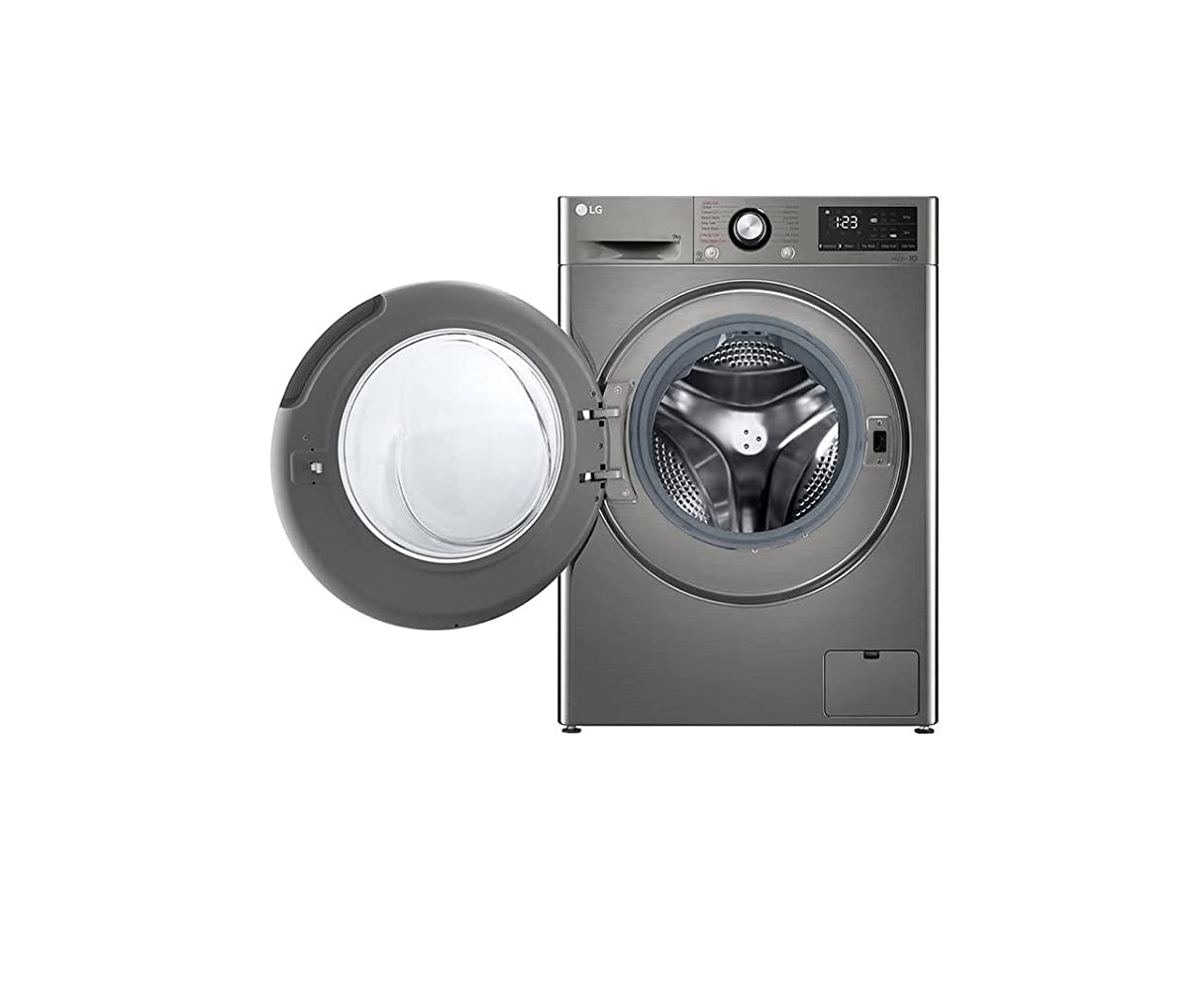 LG Vivas F4R3VYG6P Washing Machine 9KG, DD AI Technology, Stone Silver - LG ThinQ