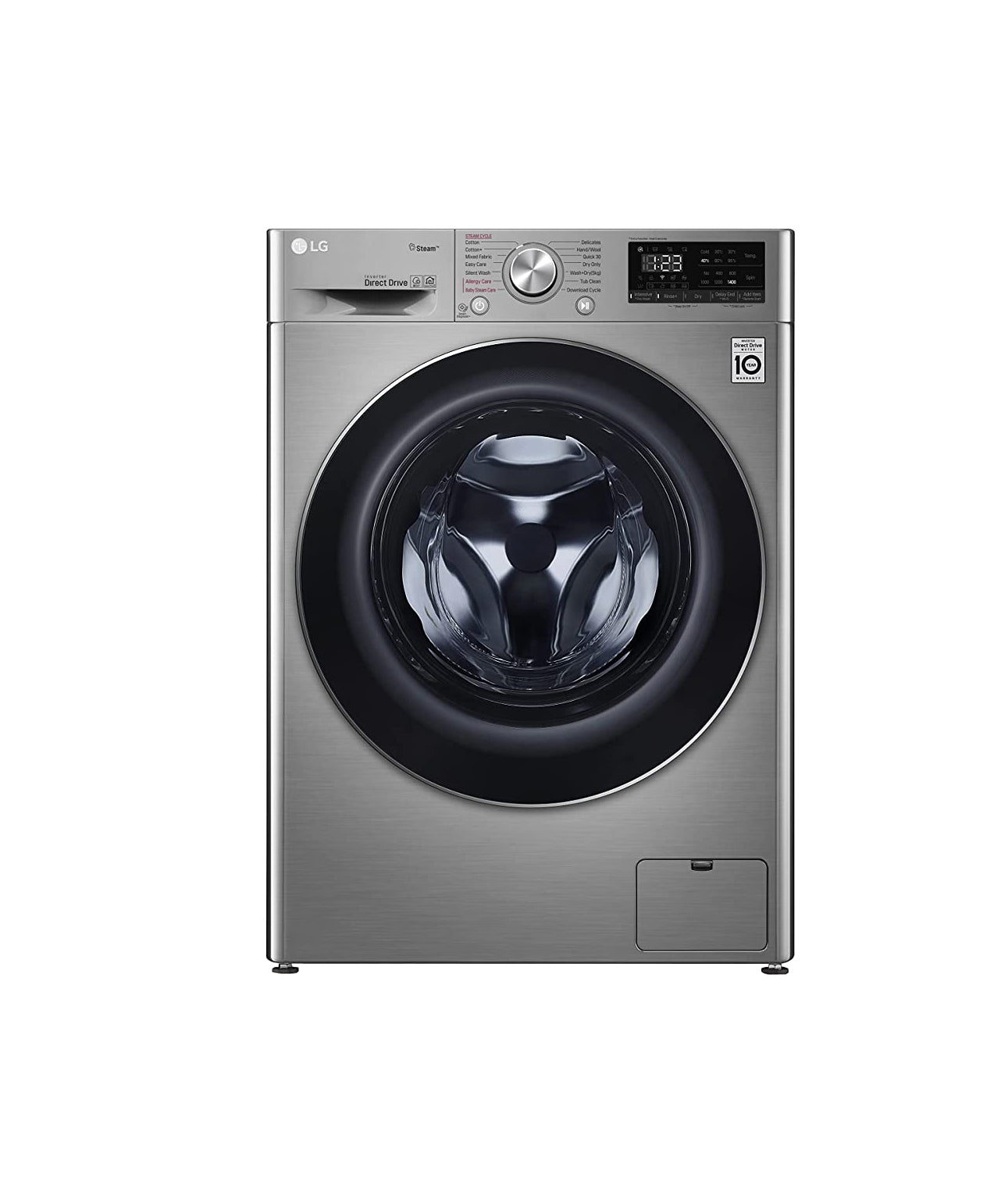 LG Vivace Washing Machine 8/5KG Dryer, with AI DD technology, Silver-LG ThinQ™-F4R5TGG2T