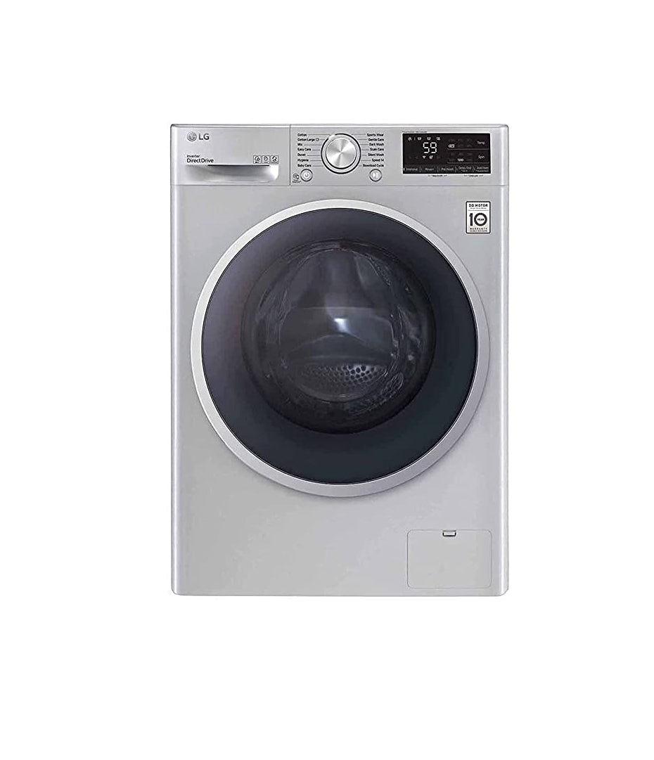 Lg vivace washing machine 8kg, with ai dd technology, silver