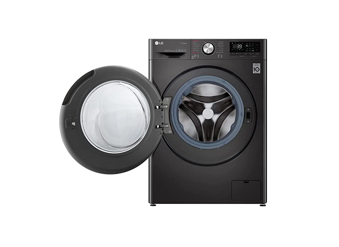 LG Vivace Washing Machine 9KG, with AI DD technology, Black-LG ThinQ