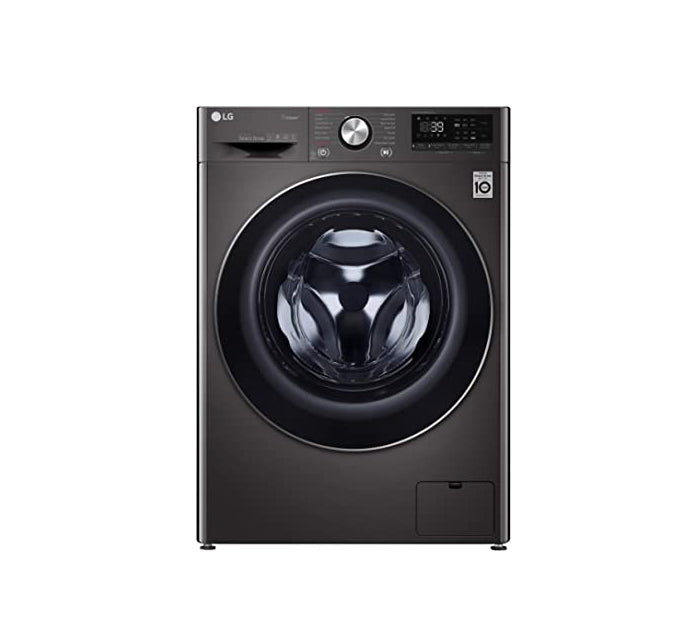 LG Vivace Washing Machine 9KG, with AI DD technology, Black-LG ThinQ