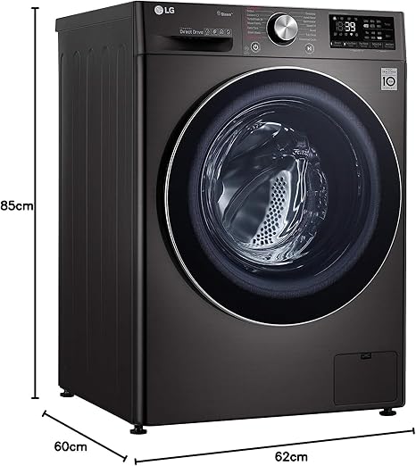 غسالة LG Vivace 10.5kg مع مجفف 7kg تحميل أمامي بتقنية AI DD وTurboWash وإنفرتر ذكي مع واي فاي – LG washing machine with dryer front load 10.5/7kg.