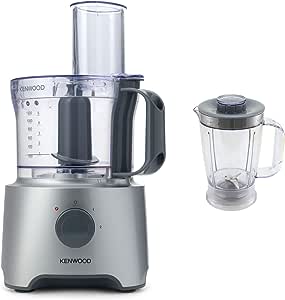 Kenwood FDP301S Plastic Food Processor - 800 Watt, Silver