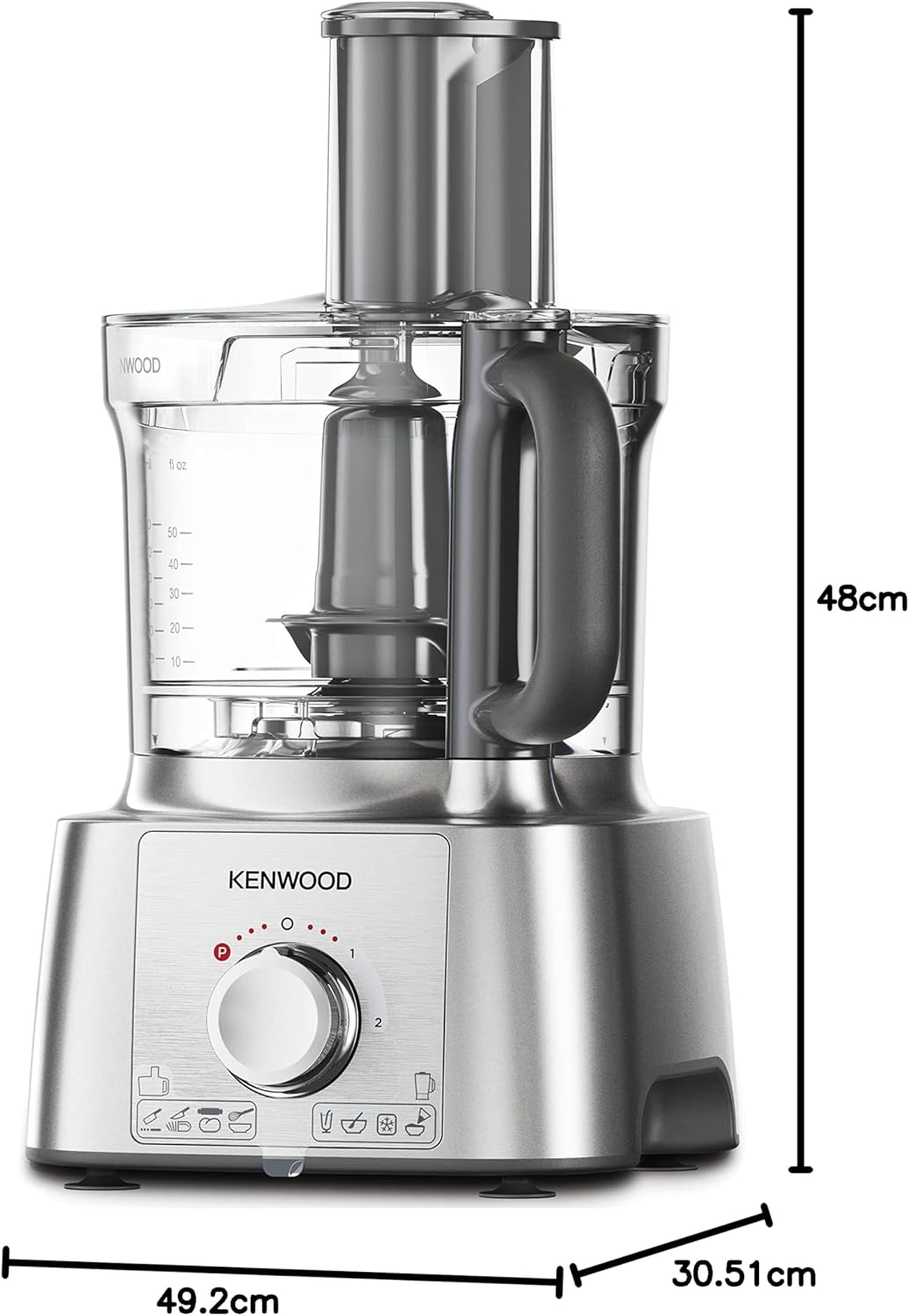 Kenwood FDP65.880SI Multipro Express Silver. محضر طعام مالتي برو اكسبرس من كينوود فضي 